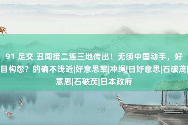 91 足交 丑闻接二连三地传出！无须中国动手，好意思日反目构怨？的确不浅近|好意思军|冲绳|日好意思|石破茂|日本政府