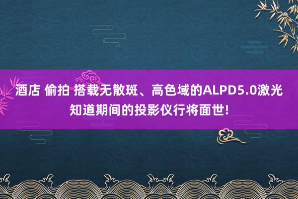 酒店 偷拍 搭载无散斑、高色域的ALPD5.0激光知道期间的投影仪行将面世!